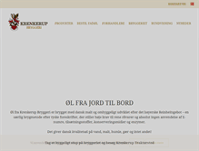 Tablet Screenshot of krenkerupbryggeri.dk